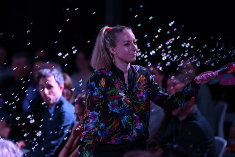 Aoife Ní Bhriain von Wooden Elephant beim Aphex Twin-Programm - © Simone Heinze