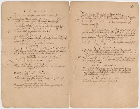 Johann Christoph Bach: »Meine Freundin, du bist schön«. Manuskript der Hochzeitskantate, »Beschreibung« - © www.bach-digital.de