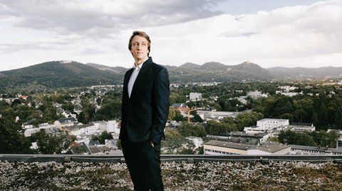 Fabian Müller in der Godesburg Bonn